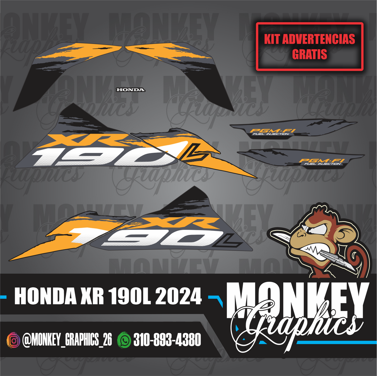 HONDA XR 190L 2024 AMARILLA