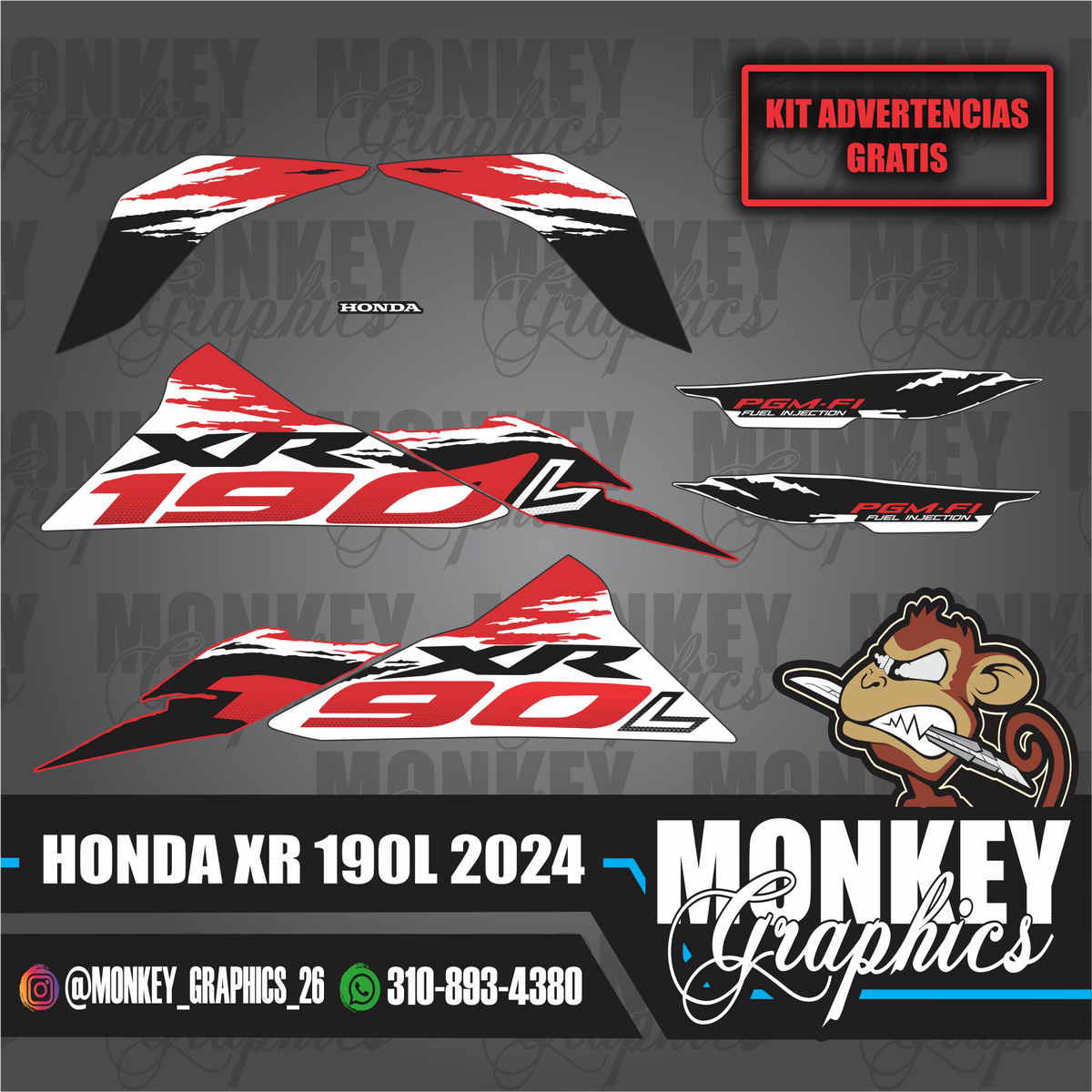 HONDA XR 190L 2024 ROJA
