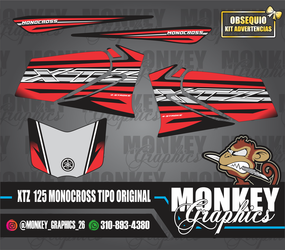 XTZ 125 MONOCROSS TIPO ORIGINAL