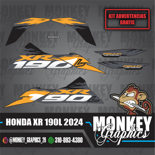 HONDA XR 190L 2024 AMARILLA