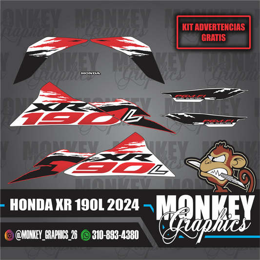HONDA XR 190L 2024 ROJA