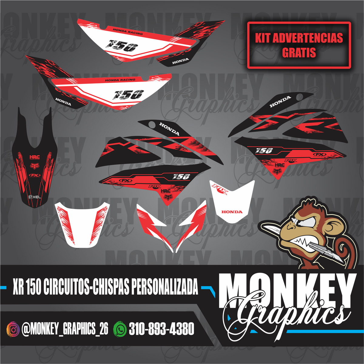 XR 150 CIRCUTOS-CHISPAS PERSONALIZADA