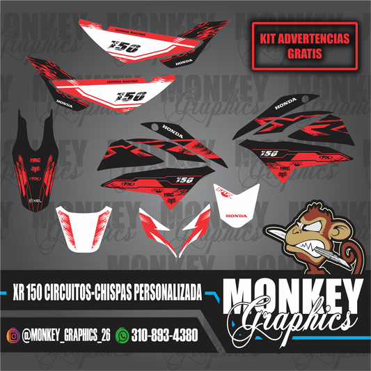 XR 150 CIRCUTOS-CHISPAS PERSONALIZADA